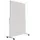 Dubbelzijdig mobiel whiteboard 120x180cm wit gelakt staal