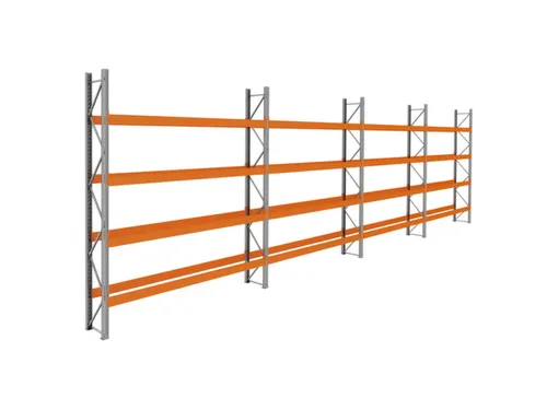 palletstelling,basis+3xaanbouw,HxBxD 4620x14900x750mm,vakl. 3400kg