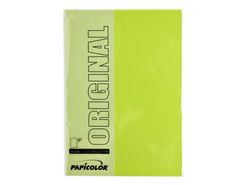 Kopieerpapier Papicolor A4 200gr 6 vel appelgroen
