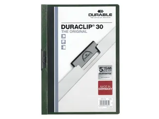Klemmap Durable 2200 A4 3mm Donkergroen - 1