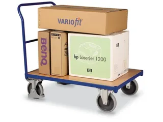 Platformwagen 500kg Laadvlak 1230x800mm 1 Duwbeugel Ral 5010 - 1