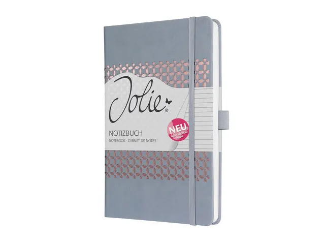 carnet de notes Sigel Jolie Flair A5 hardcover ligné 'Glacier Grey'