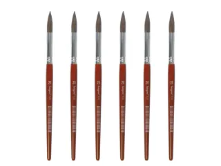 Penseel Kangaro Serie 120 rond Nr. 20 geitenhaar doos 6 stuks - 1