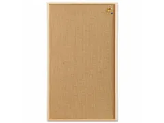 Prikbord Naga juten 60x80cm met houten omlijsting