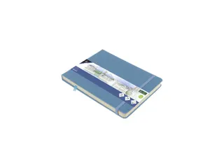 Schetsboek Kangaro A5 landscape sky blue PU HC 80 vel 140gr roomwit me - 1