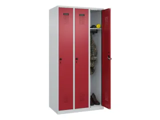 locker,HxBxD 1850x900x500mm,3vak,vak B 300mm,draaigrendel - 1