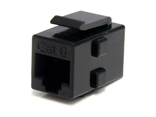 Cat6 RJ45 Contactbus Koppelstuk Netwerk - F/F Zwart - 1