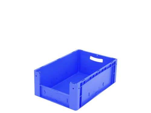 Euronorm Stapelkrat M. Grijpopening Pp Hxlxb 220X600X400Mm Blauw