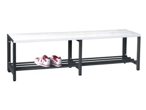 omkleedbank,HxLxD 430x1500x370mm,onderstel RAL7016