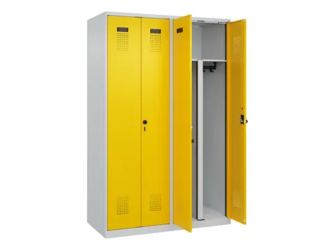 PBM-locker,HxBxD 1850x1200x500mm,4vak,vak B 300mm,draaigrendel
