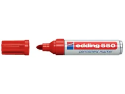 Viltstift edding 550 rond rood 3-4mm