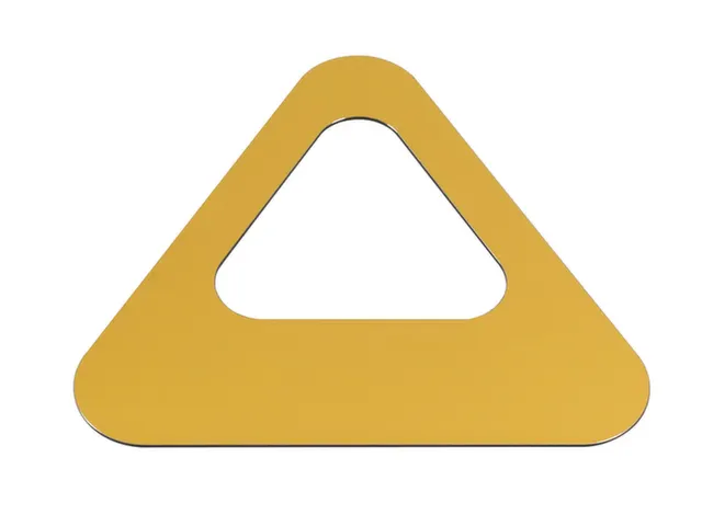 Oplegdeksel,V. Afvalbak 1X60L,Driehoekig,1Opening,Staal,Geel