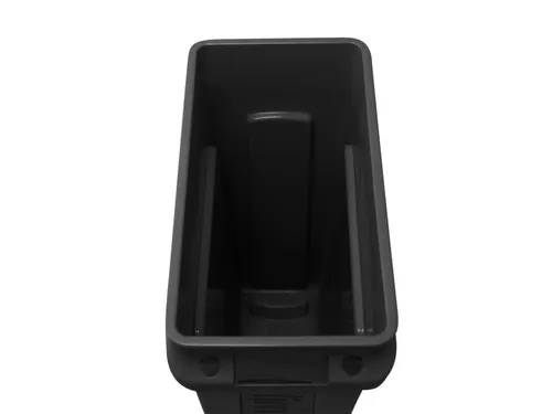 Rubbermaid Afvalbak Slim Jim Vented met luchtsleuven 87liter Zwart