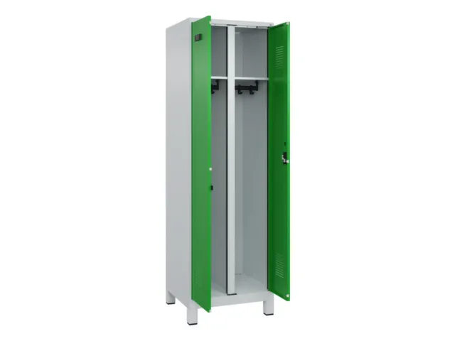 locker voor scheiding van kleding,HxBxD 1950x600x500mm,2vak