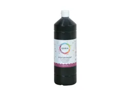 Plakkaatverf Qrea zwart 1000ml