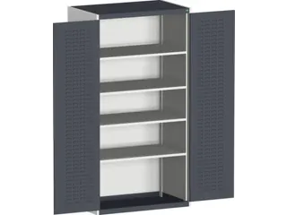 kast met sleufplaat,HxBxD 2000x1050x650mm,4xStalen bodem - 2