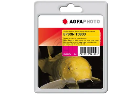 Agfa Photo Epson T0803 STP inkt Magenta Rebuilt 302 pagina's 8ml