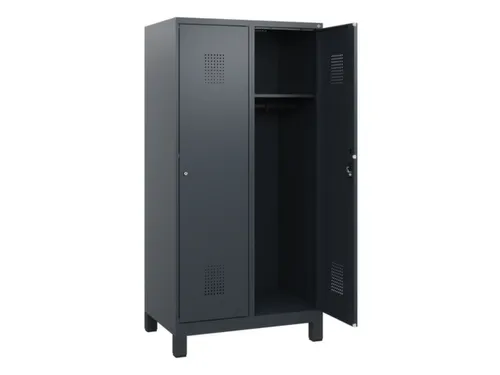 schoollocker,HxBxD 1630x800x500mm,2vak,vak B 400mm,cil.-slot,voeten