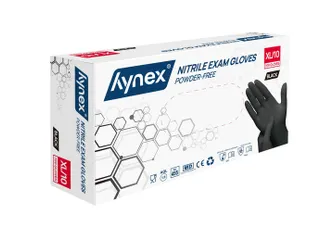 Handschoen Hynex Maat XL nitril 100stuks zwart - 2