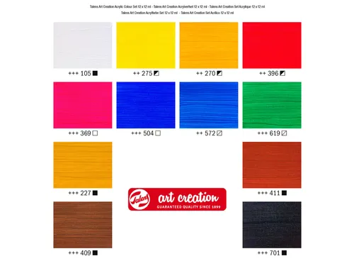 Acrylverf Talens Art Creation assorti 12 tubes à 12ml
