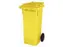 Vuilcontainer PE 80 liter HxBxD 930x448x530mm met wielen geel