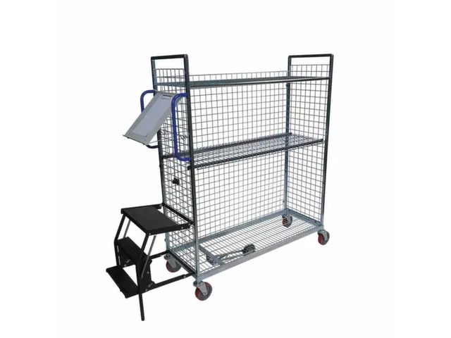 Verzamelwagen,Draagverm. 150Kg,2Etage(S),Draadgaasbodem,Verz.