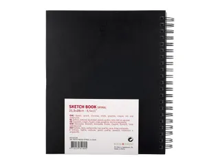 Schetsboek Talens Art Creation Zwart Spiraal 21x28cm 110gr 80vel - 3