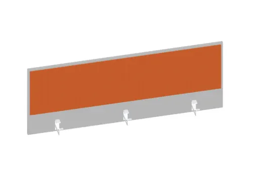 baliepaneel bureau aanbouw achter MP-lichtgrijs BN3012-oranje 1400mm