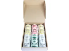 Lint Kangaro 18 spoelen kerst assorti. 4 lintjes per spoel in 4 soorte