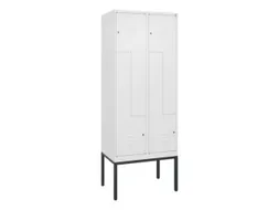 Z-garderobekast,HxBxD 2120x800x500mm,vak B 200/400mm,cil.-slot