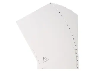 Tab. gerecycled PP A 4 bedrukt 1-20 grijs - 3