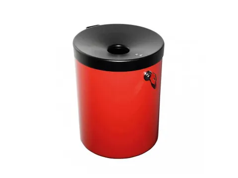 wandasbak,HxØ 250x180mm,romp staal,romp rood