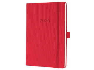 Weekagenda Conceptum A5 2026 (NL/FR/EN/DU) red Hardcover - 1