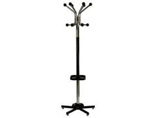 staande kapstok,HxØ 1790x550mm,12jashaken,parapluhouder/druppelvanger - 1