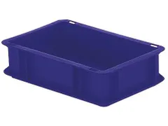 Euronorm-stapelbak 4.5l 50x400x300mm Wanden/bodem Gesloten Blauw