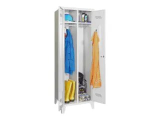 garderobekast,HxBxD 1850x600x500mm,2vak,RAL7035,front RAL7035 - 2