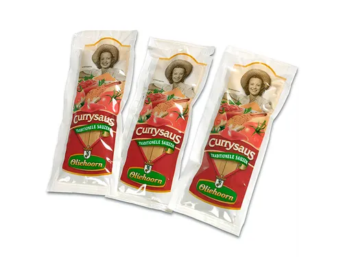 Oliehoorn Curry doos van 150 zakjes à 15 ml