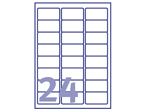 Adresetiket Avery J8159-10 63.5x33.9mm Inkjet Wit 240 Stuks