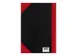 Cahier de notes Bantex noir/rouge A4 ligné 70g 96 feuilles