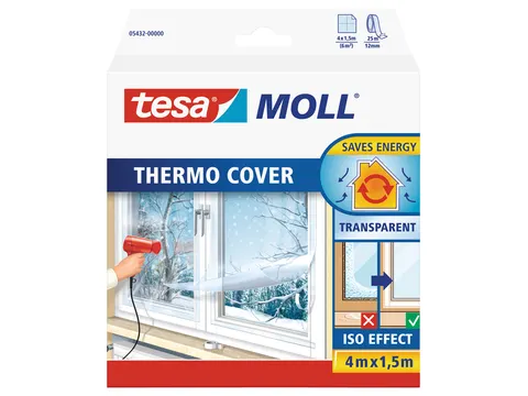 Isolatiefolie tesaMOLL 05432 Thermocover 4x1.5m transparant