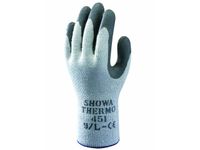 Handschoen Thermo Grip 451 Gecoat Maat XL Acryl Latex Grijs Wit