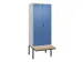 locker voor scheiding van kleding,HxBxD 2120x800x815mm,2vak