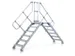 passerelle,estrade H 2,36m,2x11marches,marches l 600mm,inclinaison 45