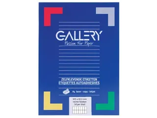 Gallery Witte Etiketten 105x42mm - 1