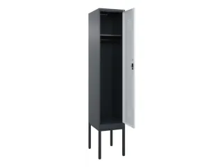 locker,HxBxD 2120x400x500mm,1vak,vak B 400mm,cil.-slot,voetonderstel - 1