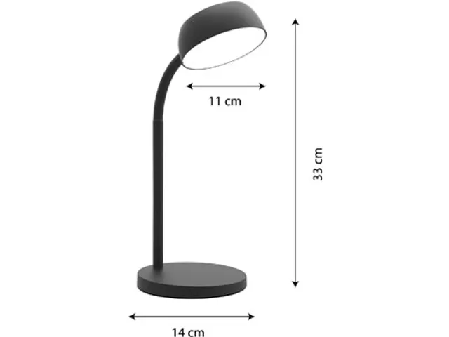 bureaulamp Tamy, zwart