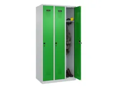 locker,HxBxD 1850x900x500mm,3vak,vak B 300mm,draaigrendel