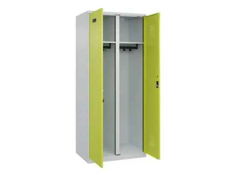 locker voor scheiding van kleding,HxBxD 1850x800x500mm,2vak
