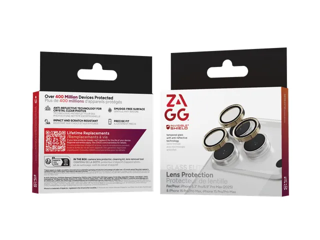 InvisibleShield Glass Elite, Apple, iPhone 17 Pro/17 Pro Max, 16 Pro/1