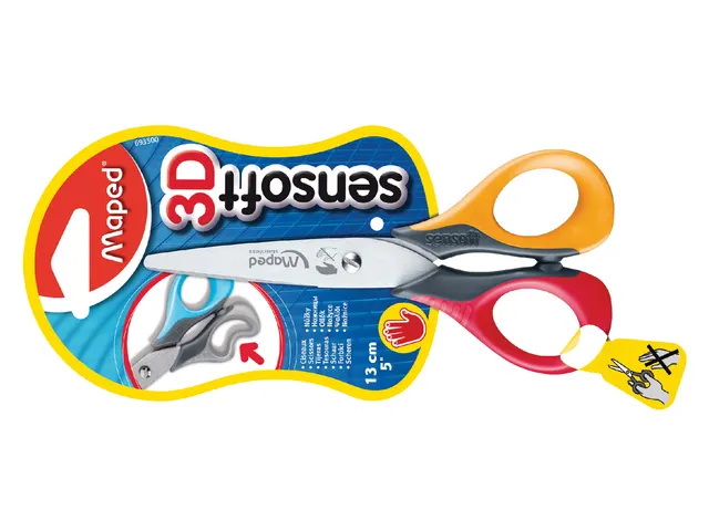 Schaar Maped Sensoft 16cm links assorti